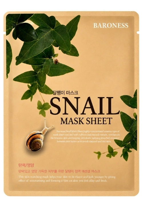  - Kpopbeauty Snail Moisturizing Korean Facial Mask - MLB1889212516