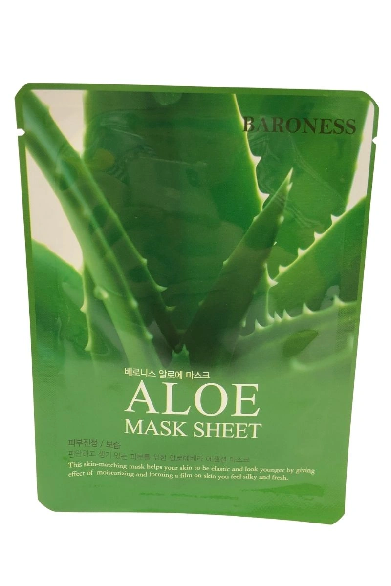Baroness - Máscara Facial Coreana Hidratante Aloe Vera Kpop Beauty Top - MLB1889193335