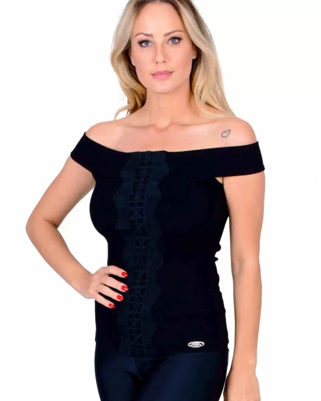 Miss Misses - Blusa Miss Misses com gripir Preto - 10009862