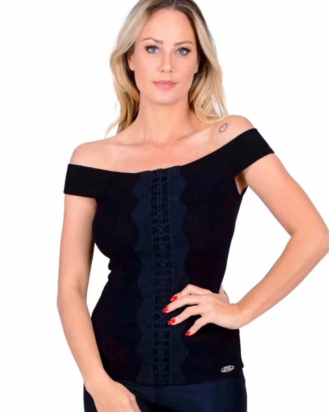 Miss Misses - Blusa Miss Misses com gripir Preto - 10009862