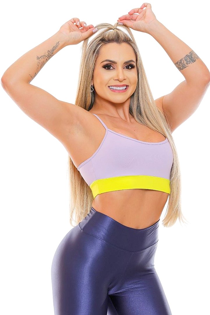 Garotafit - Top Carpi Lilás - TOB65PL