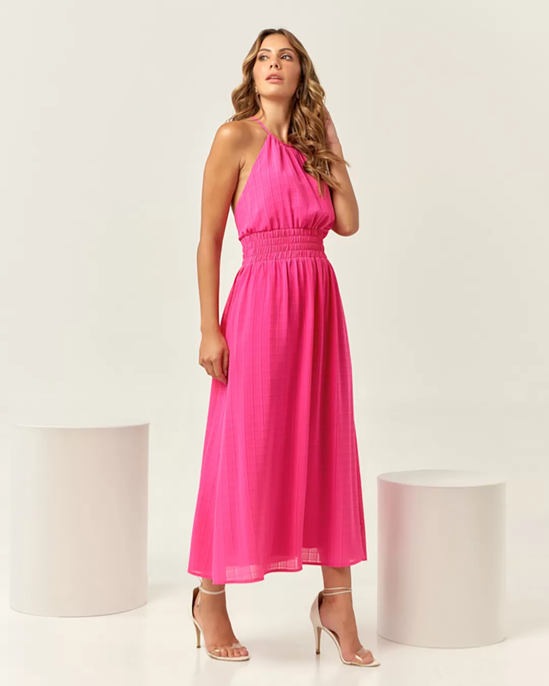 Innocence - Dress Innocence Midi Tank Shirt Cavado Pink - 50625PINK