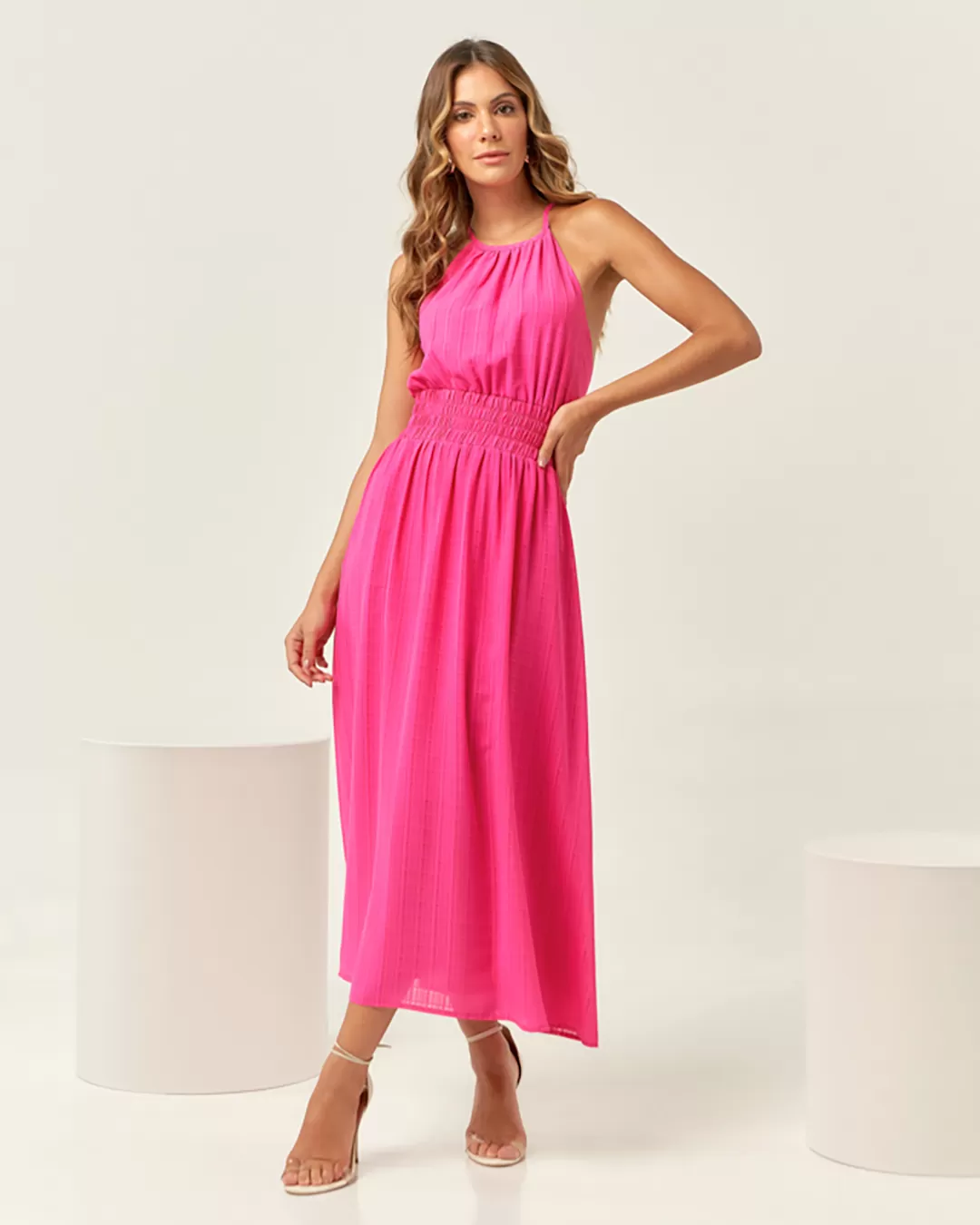 Innocence - Dress Innocence Midi Tank Shirt Cavado Pink - 50625PINK