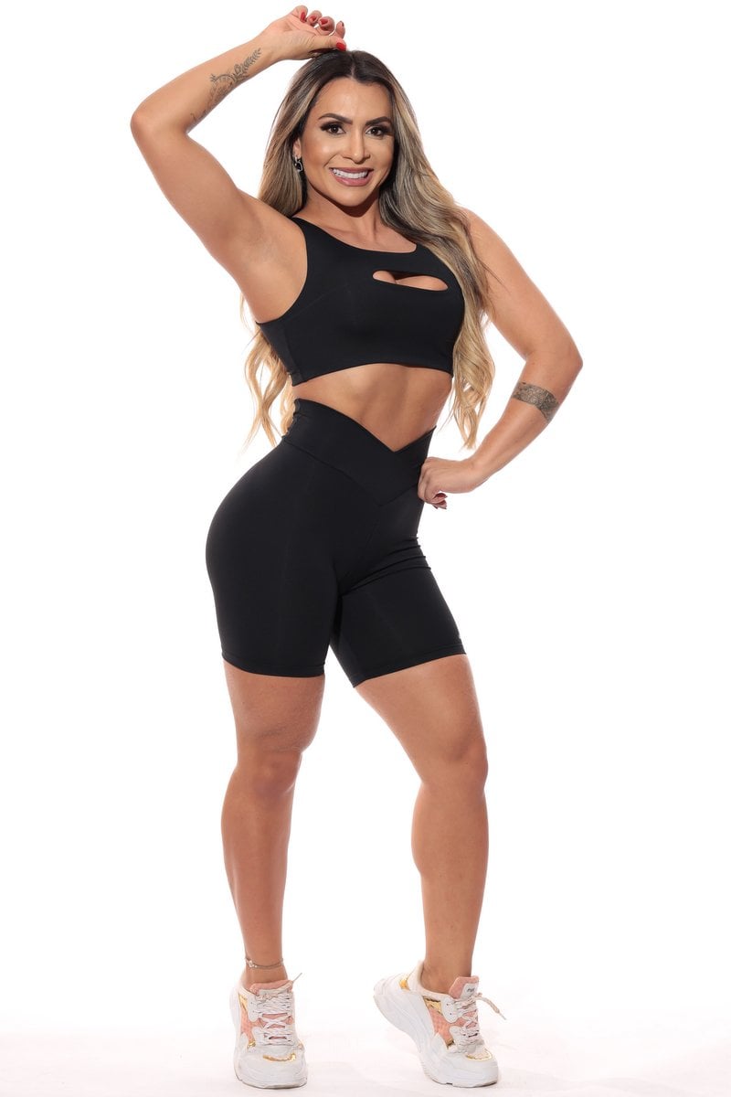 Garotafit - Shorts Adem Preto - SH509A