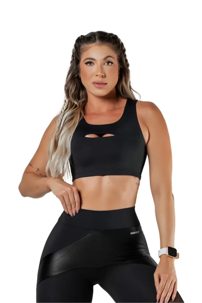 Garotafit - Top Adem Preto - TOB69A