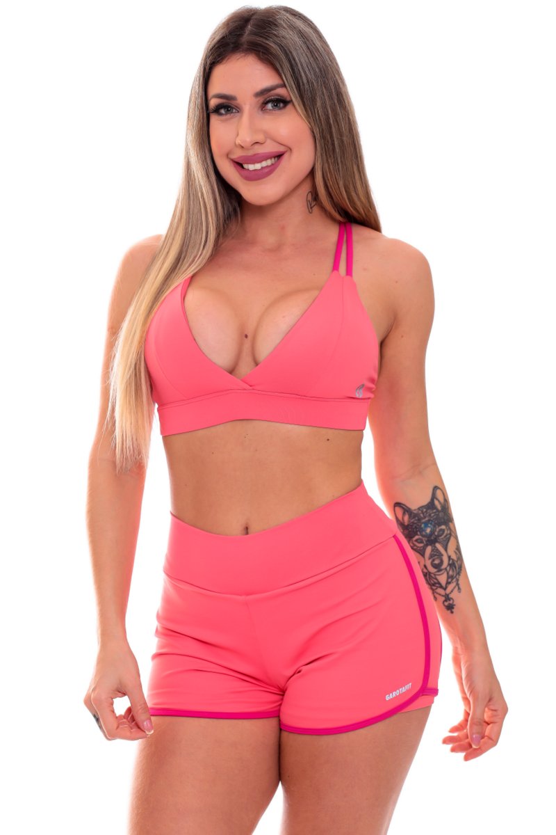 Garotafit - Top Barita Coral - TOP72D