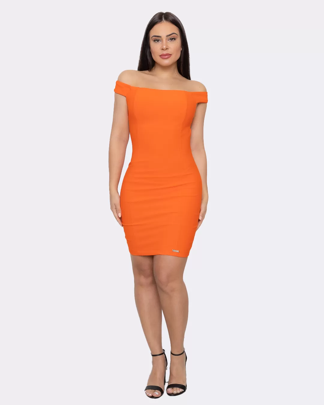 Limone - Dress Limone Justo Shoulder to Shoulder Orange - 03-3781LARAN