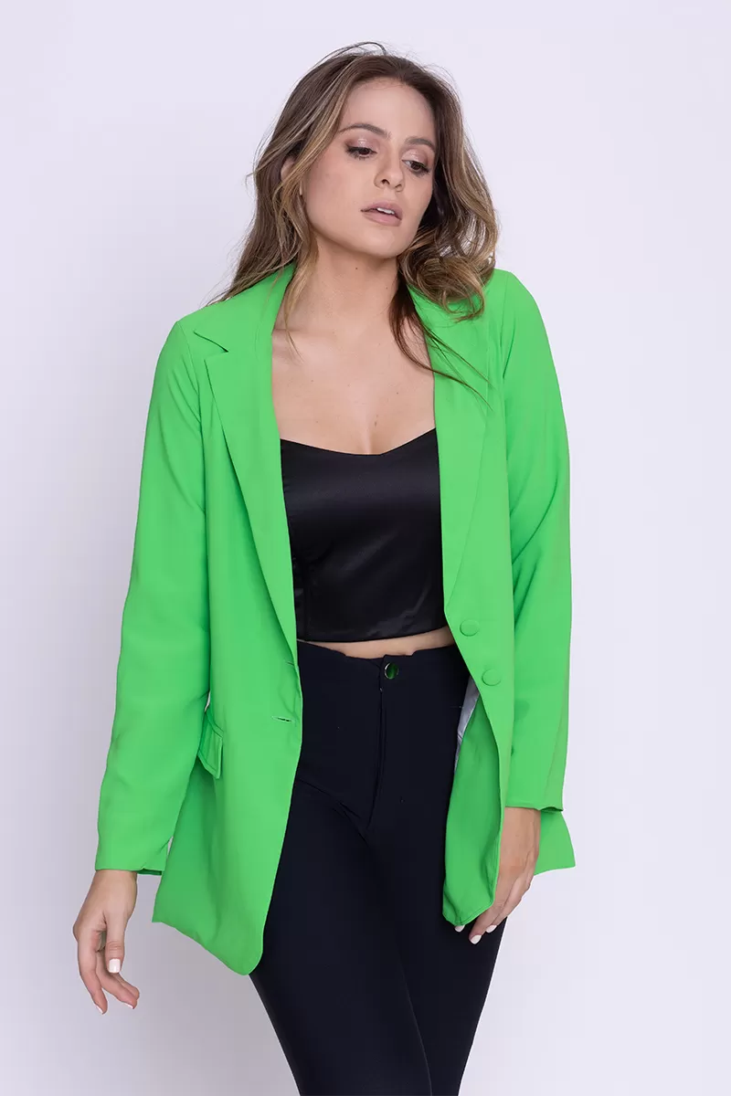 Dot Clothing - Blazer Dot Clothing Alfaitaria Verde - 1370VERD
