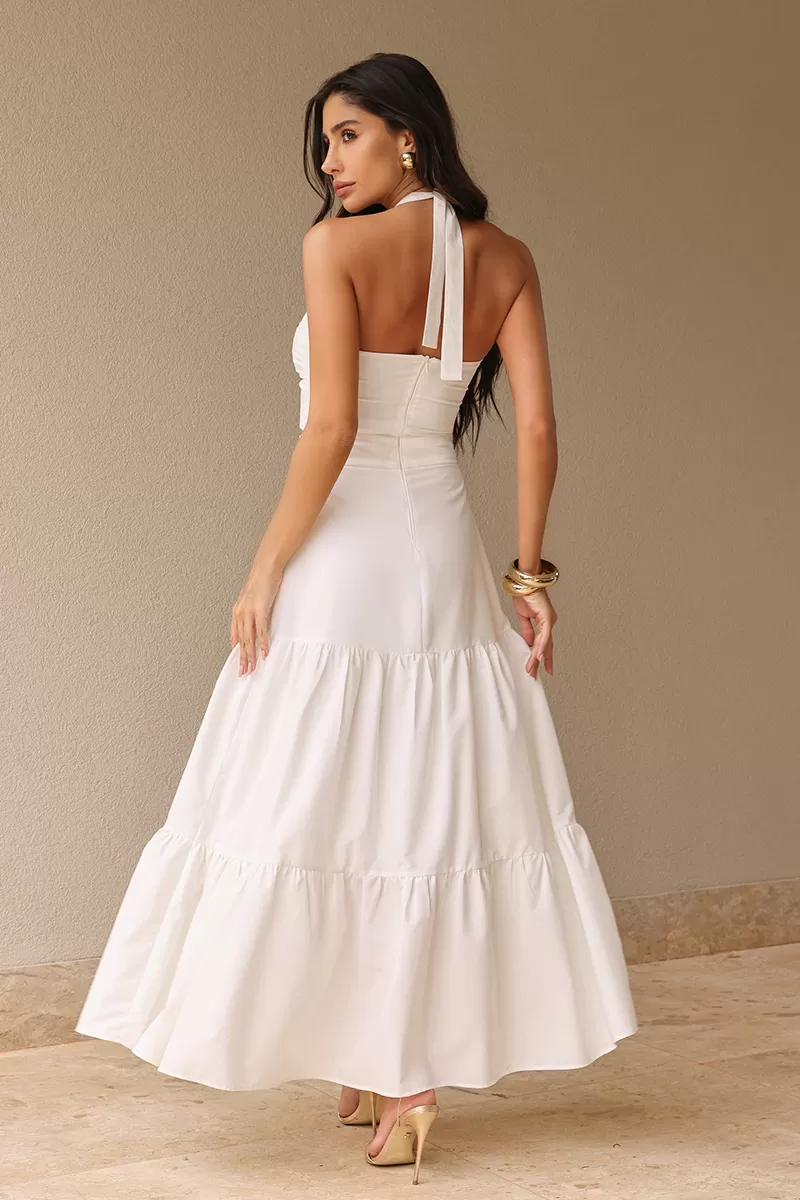 Dot Clothing - Dress Dot Clothing Midi White - 1458OFF