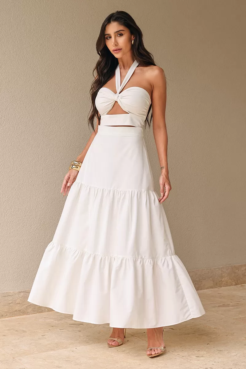 Dot Clothing - Dress Dot Clothing Midi White - 1458OFF