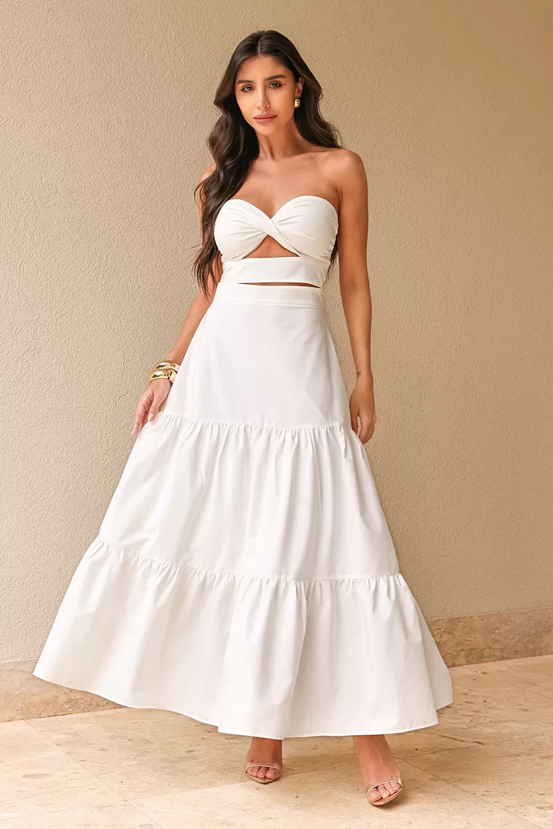 Dot Clothing - Dress Dot Clothing Midi White - 1458OFF