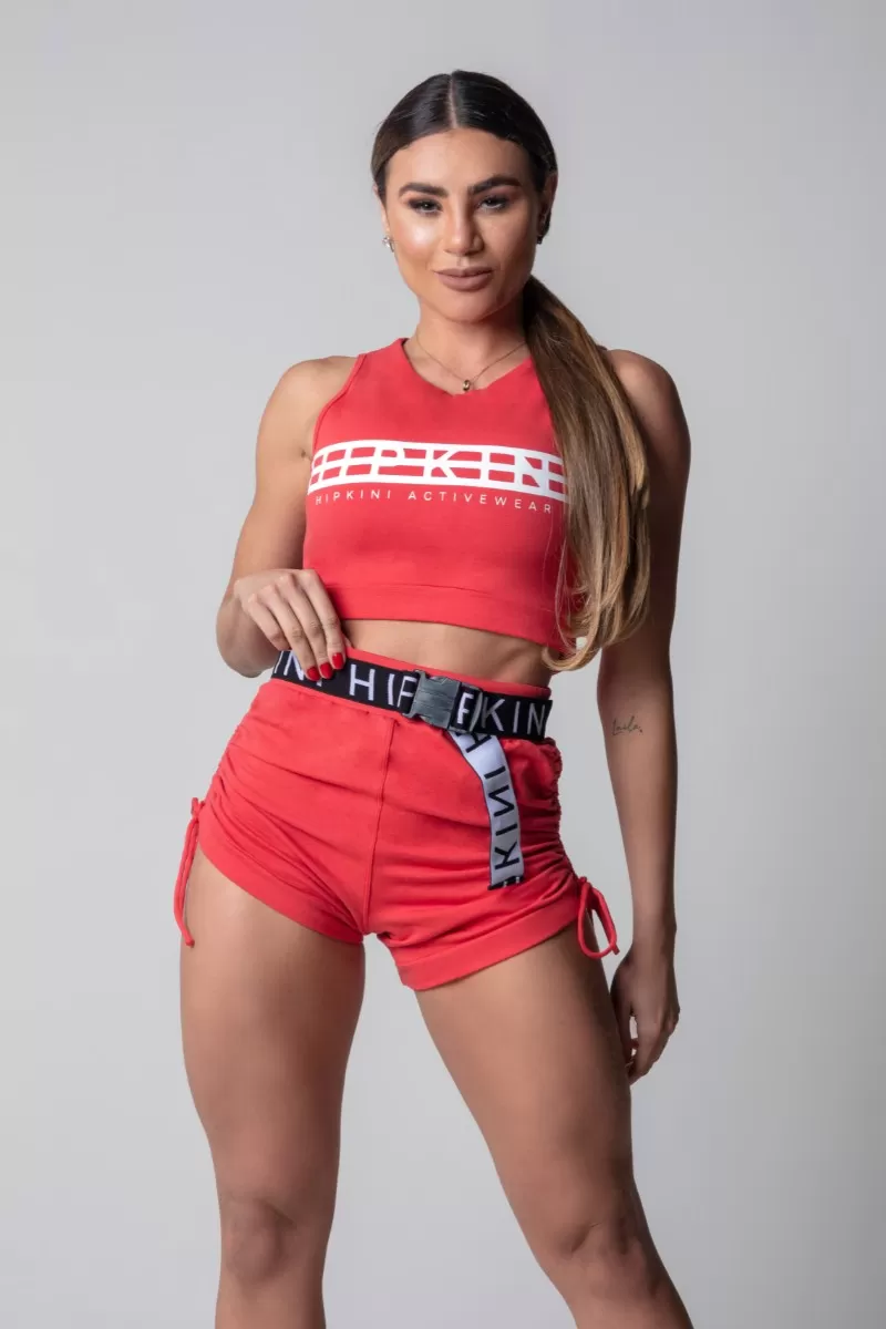 Hipkini - Top Blogger Fitness Blouse Red - 3339733